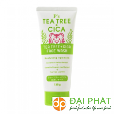 P'S Tea Tree Cica Face Wash (130g) +CICA