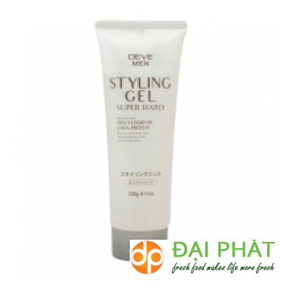 Vitamin B5 bảo vệ tóc hương thơm dịu nhẹ Kumano Deve Men Styling Gel Super Hard (230g)