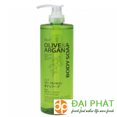 Argan và dầu Olive dưỡng ẩm bảo vệ da Deve Olive & Argan Body Soap (800ml) ＆